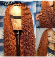 Foreign Trade Europe and the United States New Fluffy Corn Hot Small Volume Aliexpress Middle Point Long Curly Hair Wine Red Hair Fiber Headgear Wig